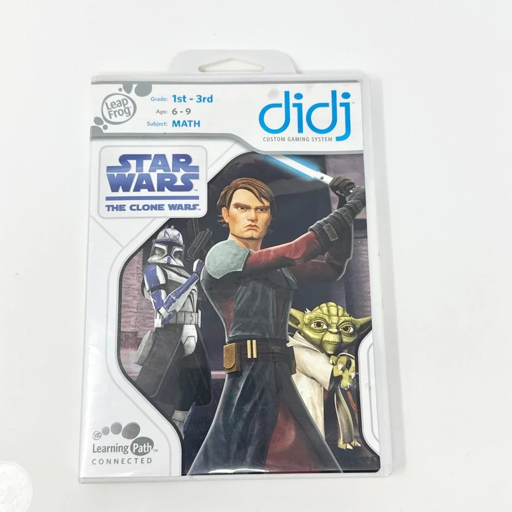 LeapFrog Didj Star Wars The Clone Wars Math Game 2008 Anakin Yoda 1st-3rd Grade